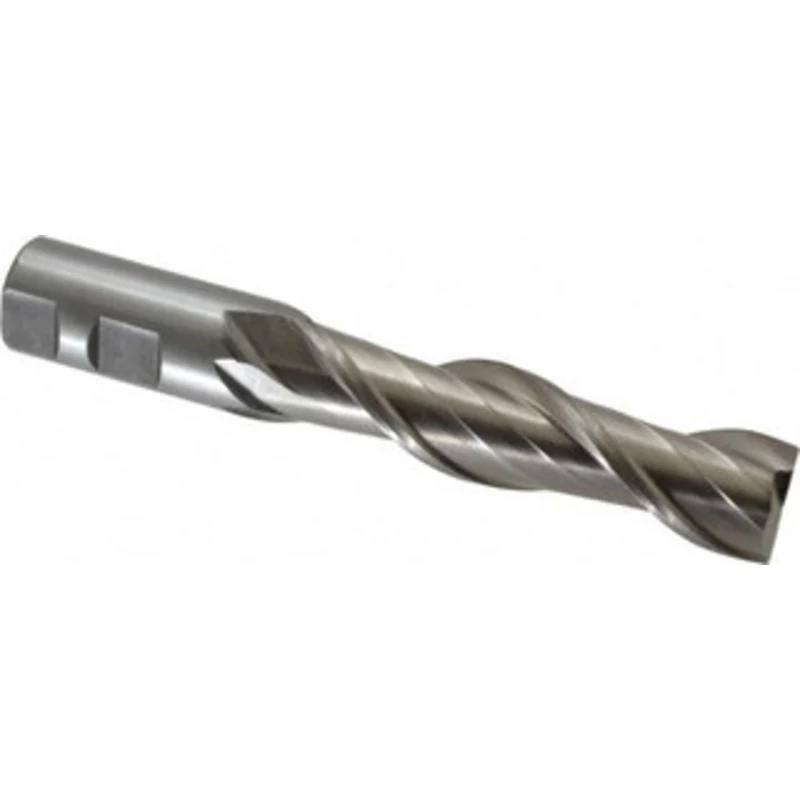 Value Collection 1, 4 LOC, 1 Shank Diam, 6-1/2 OAL, 2 Flute, High Speed Steel Square End Mill Single End, Uncoated, S...