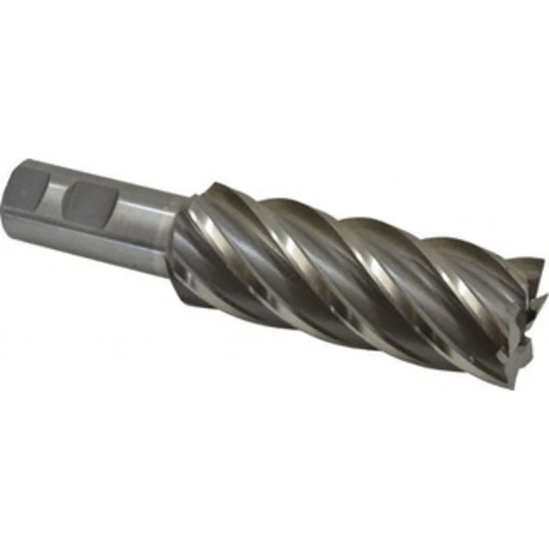 Value Collection 1-1/2, 4 LOC, 1 Shank Diam, 6-1/2 OAL, 6 Flute, High Speed Steel Square End Mill Single End, Uncoate...