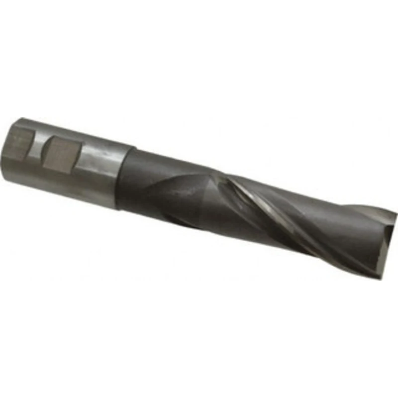 Value Collection 1-1/4, 3 LOC, 1-1/4 Shank Diam, 7-1/4 OAL, 2 Flute, High Speed Steel Square End Mill Single End, Unc...