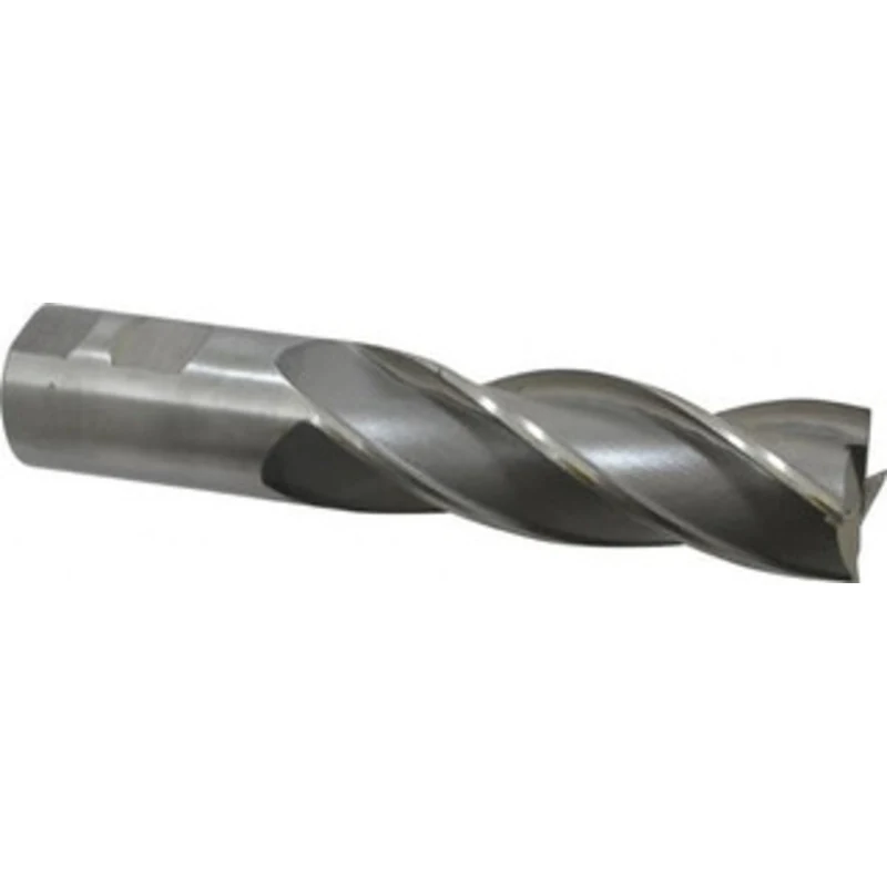 Value Collection 1-1/4, 4 LOC, 1-1/4 Shank Diam, 6-1/2 OAL, 4 Flute, High Speed Steel Square End Mill Single End, Unc...