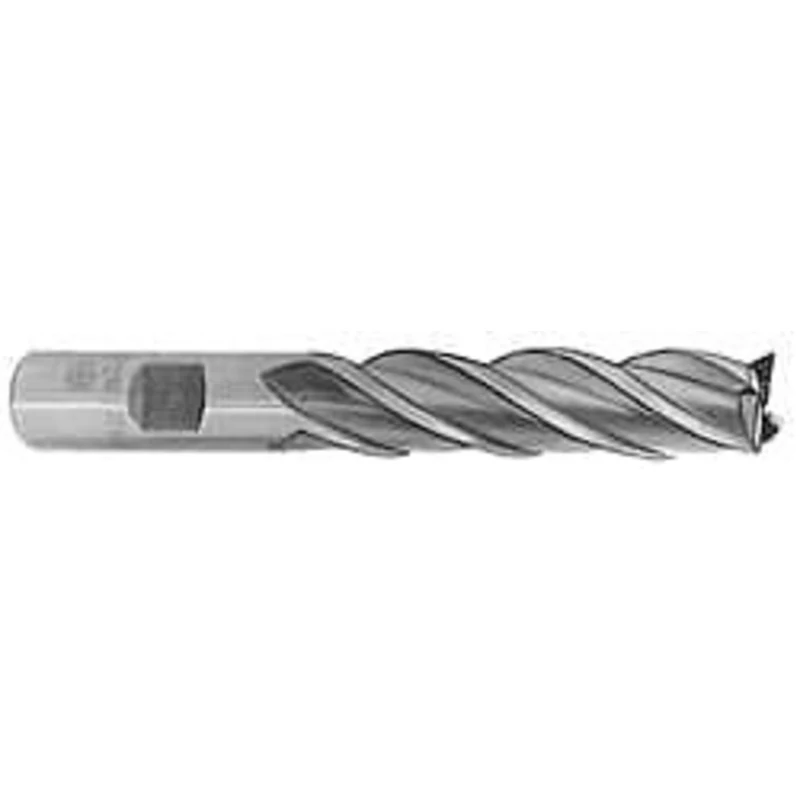 Value Collection 1-3/4, 4 LOC, 1-1/4 Shank Diam, 6-1/2 OAL, 6 Flute, High Speed Steel Square End Mill Single End, Unc...