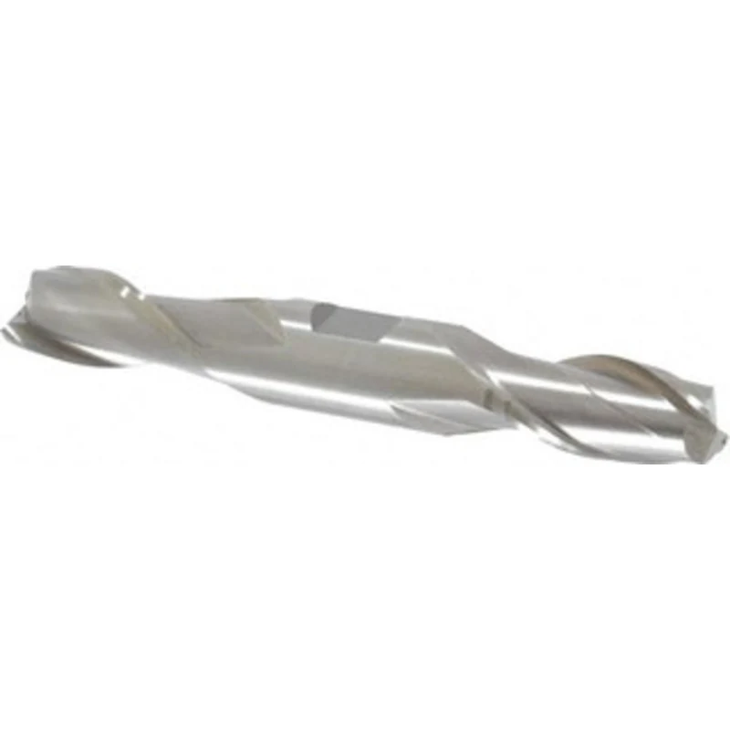 Value Collection 11/16, 1-5/16 LOC, 3/4 Shank Diam, 5 OAL, 2 Flute, High Speed Steel Square End Mill Double End, Unco...