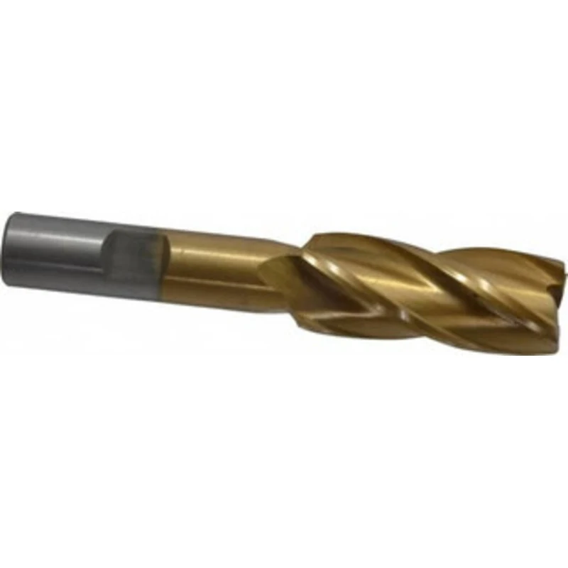 Value Collection 11/16, 1-5/8 LOC, 1/2 Shank Diam, 3-5/8 OAL, 4 Flute, High Speed Steel Square End Mill Single End, T...