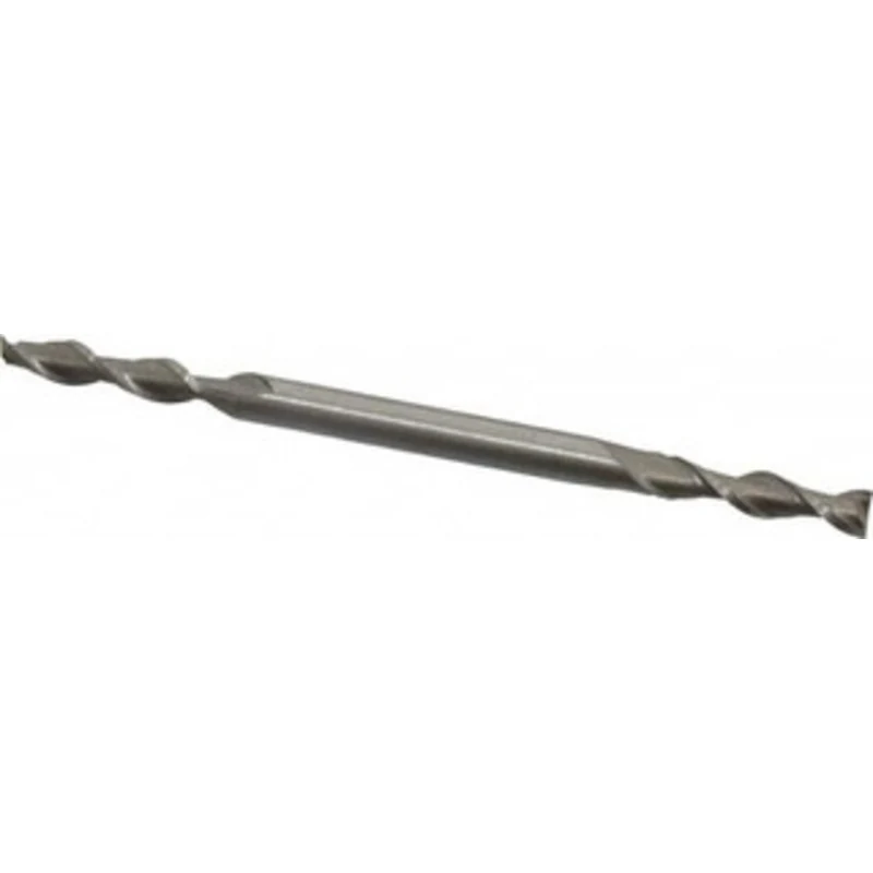 Value Collection 11/64, 7/8 LOC, 3/16 Shank Diam, 3-1/4 OAL, 2 Flute, Cobalt Square End Mill Double End, Uncoated, Sp...