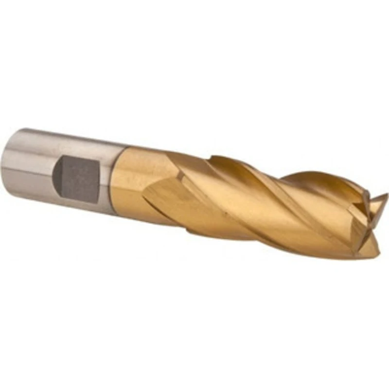 Value Collection 13/16, 1-7/8 LOC, 3/4 Shank Diam, 4-1/8 OAL, 4 Flute, High Speed Steel Square End Mill Single End, T...