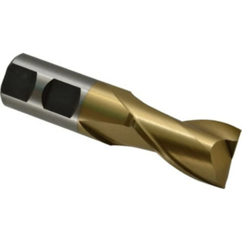 Value Collection 15/16, 1-1/2 LOC, 7/8 Shank Diam, 3-3/4 OAL, 2 Flute, High Speed Steel Square End Mill Single End, T...