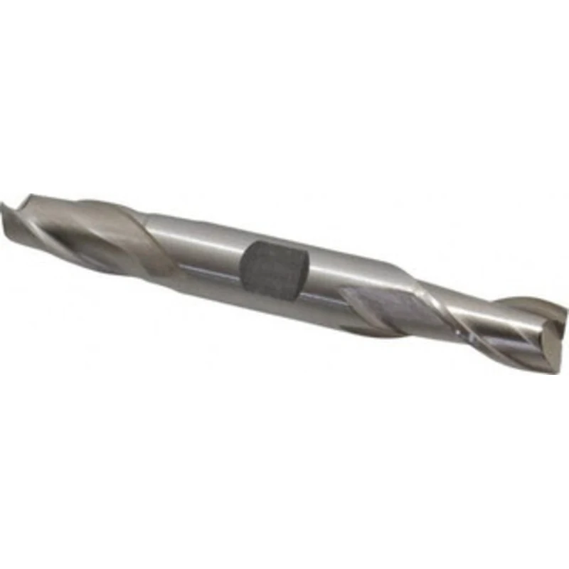Value Collection 15/32, 13/16 LOC, 1/2 Shank Diam, 3-3/4 OAL, 2 Flute, Cobalt Square End Mill Double End, Uncoated, S...