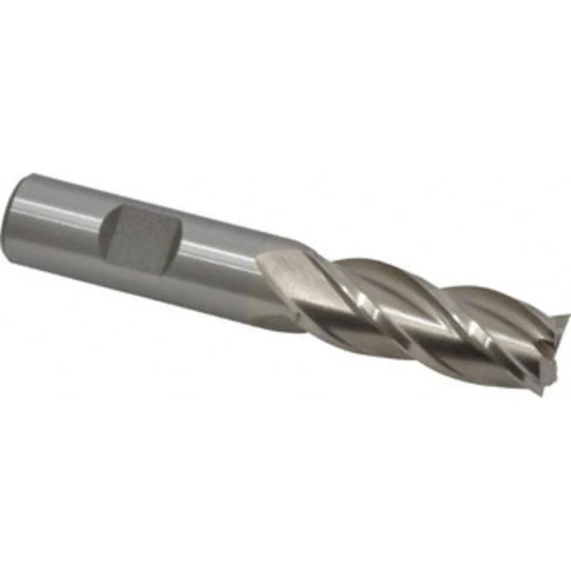 Value Collection 16mm, 1-5/8 LOC, 5/8 Shank Diam, 3-3/4 OAL, 4 Flute, Cobalt Square End Mill Single End, Uncoated, Sp...