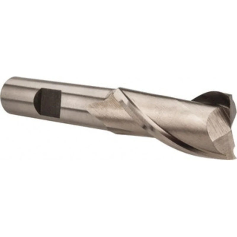 Value Collection 18mm, 1-5/16 LOC, 1/2 Shank Diam, 3-5/16 OAL, 2 Flute, High Speed Steel Square End Mill Single End, ...