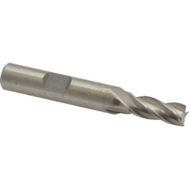 Value Collection 19/64, 11/16 LOC, 3/8 Shank Diam, 2-1/2 OAL, 4 Flute, High Speed Steel Square End Mill Single End, U...