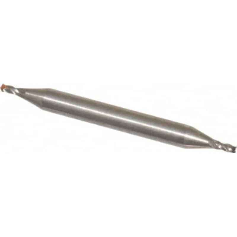 Value Collection 1/16, 3/32 LOC, 3/16 Shank Diam, 2 OAL, 4 Flute, Cobalt Square End Mill Double End, Uncoated, Spiral...