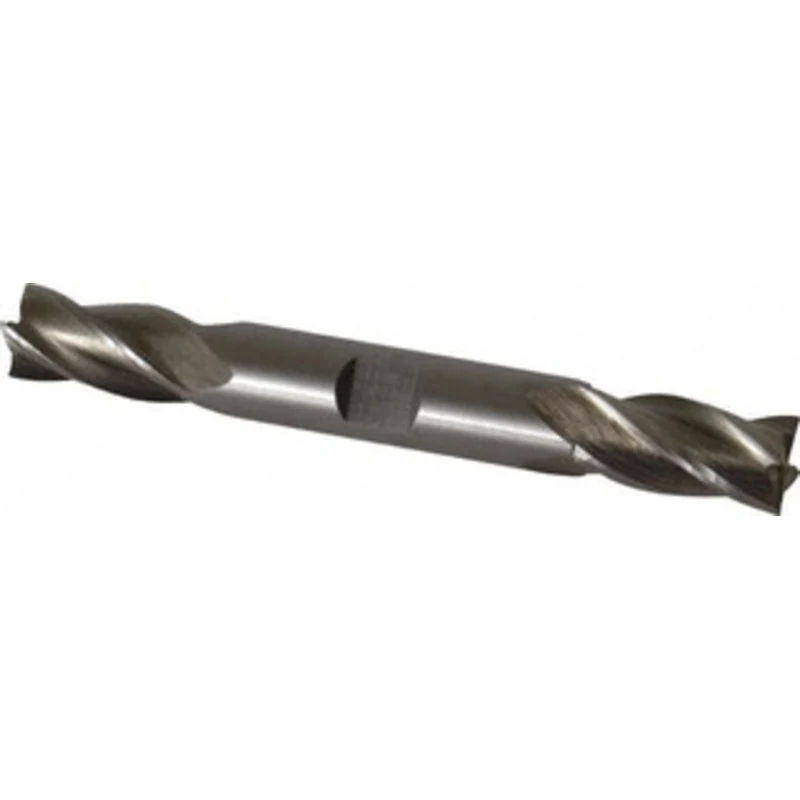 Value Collection 1/2, 1 LOC, 1/2 Shank Diam, 4-1/8 OAL, 4 Flute, High Speed Steel Square End Mill Double End, Uncoate...
