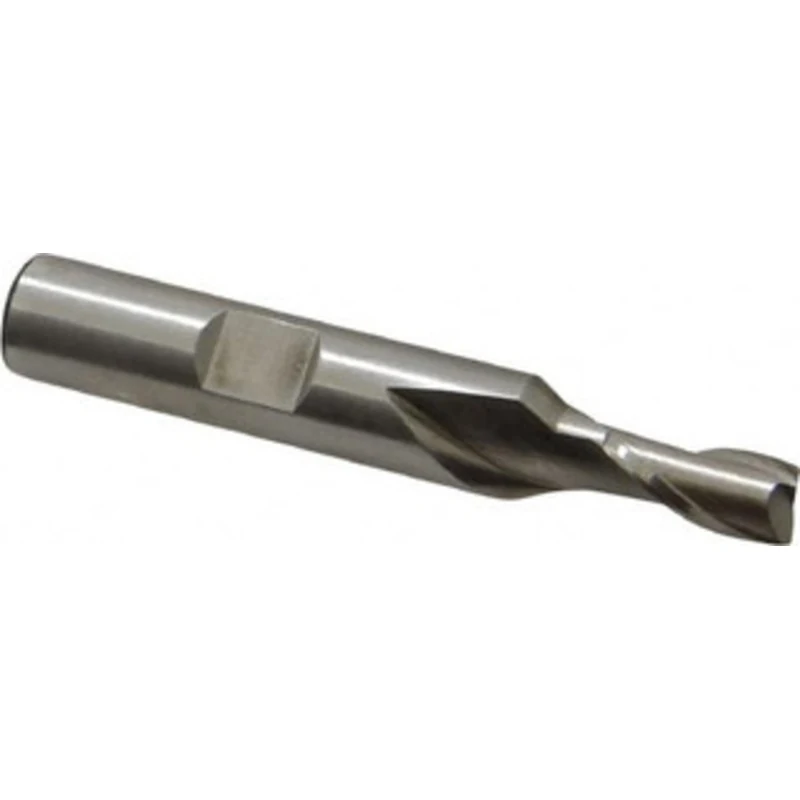 Value Collection 1/4, 1/2 LOC, 3/8 Shank Diam, 2-5/16 OAL, 2 Flute, High Speed Steel Square End Mill Single End, Unco...