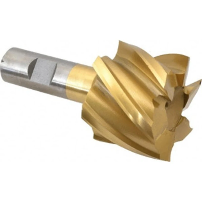 Value Collection 2, 1-1/2 LOC, 3/4 Shank Diam, 3-7/8 OAL, 6 Flute, High Speed Steel Square End Mill Single End, TiN F...