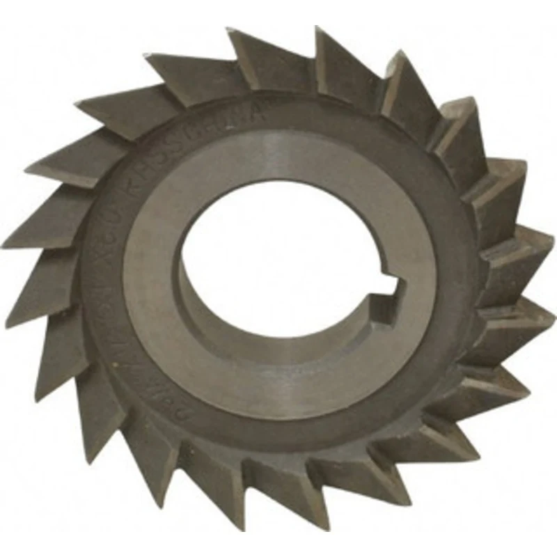 Value Collection 2-3/4 x 1/2 60 High Speed Steel Single-Angle Cutter Oxide Finish, Right Hand Cut, 1 Arbor Hole Diam,...