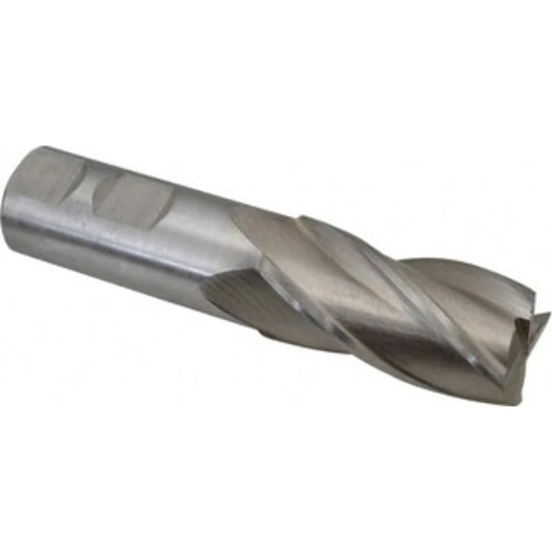 Value Collection 24mm, 1-7/8 LOC, 7/8 Shank Diam, 4-1/8 OAL, 4 Flute, High Speed Steel Square End Mill Single End, Un...
