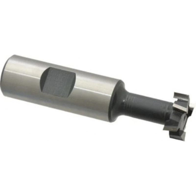 Value Collection 25/32 Diam, 21/64 Wide, High Speed Steel T-Slot Cutter 13/32 Neck Diam, 3/4 Shank Diam, 2-1/16 Shank...
