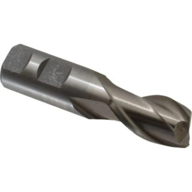 Value Collection 25mm, 1-5/8 LOC, 1 Shank Diam, 4-1/8 OAL, 2 Flute, High Speed Steel Square End Mill Single End, Unco...