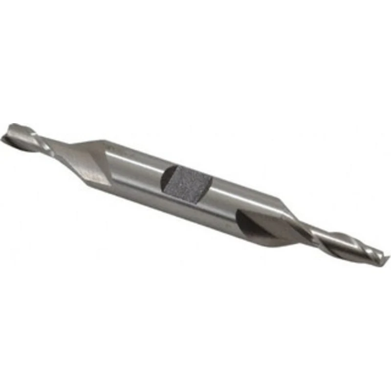 Value Collection 3/16, 7/16 LOC, 3/8 Shank Diam, 3-1/8 OAL, 2 Flute, Cobalt Square End Mill Double End, Uncoated, Spi...