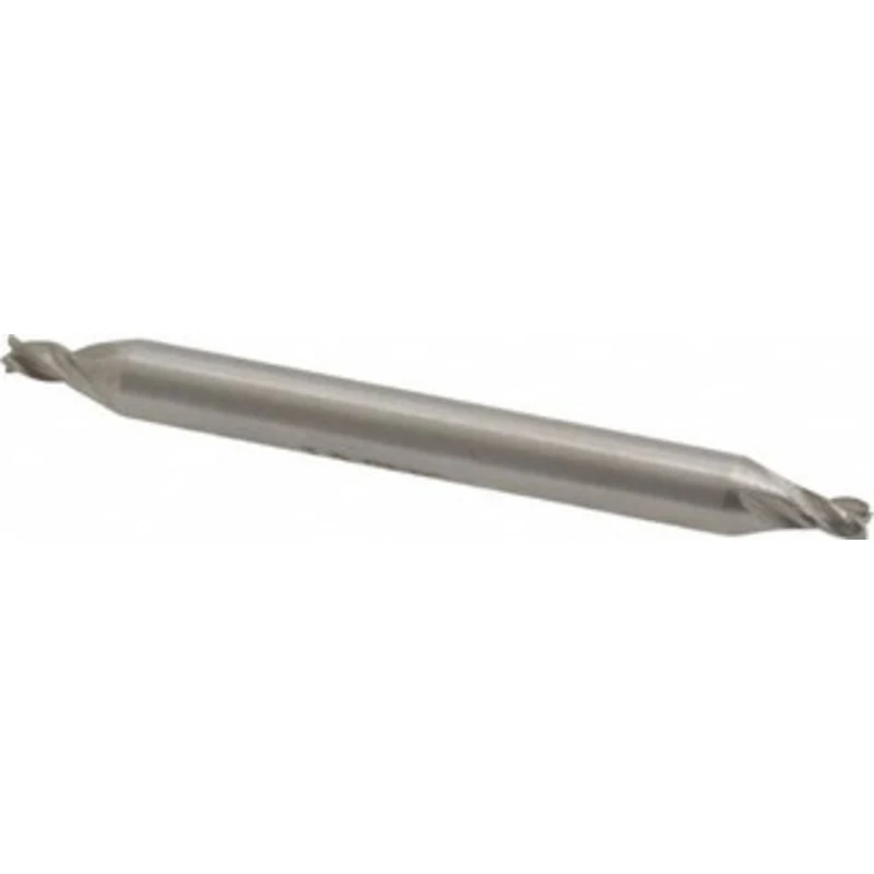 Value Collection 3/32, 5/32 LOC, 3/16 Shank Diam, 2 OAL, 4 Flute, High Speed Steel Square End Mill Double End, Uncoat...