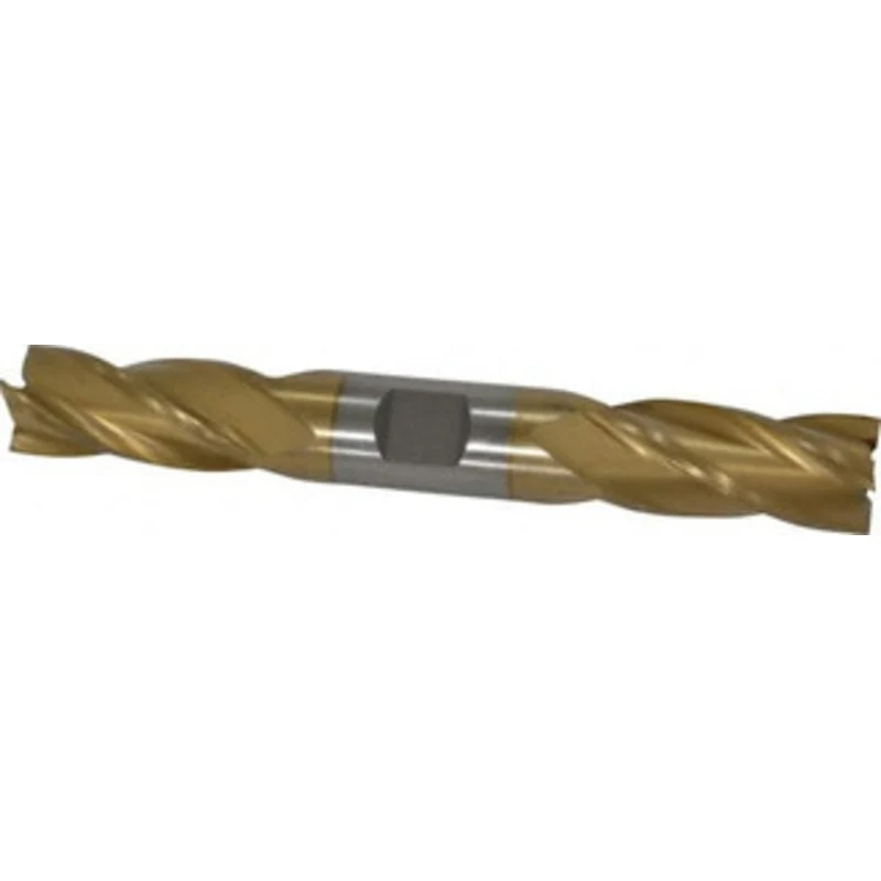 Value Collection 3/4, 1-5/8 LOC, 3/4 Shank Diam, 5-5/8 OAL, 4 Flute, High Speed Steel Square End Mill Double End, TiN...
