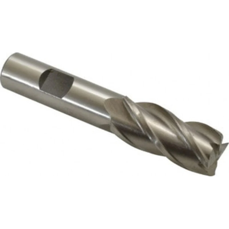 Value Collection 3/4, 1-5/8 LOC, 5/8 Shank Diam, 3-3/4 OAL, 4 Flute, Cobalt Square End Mill Single End, Uncoated, Spi...