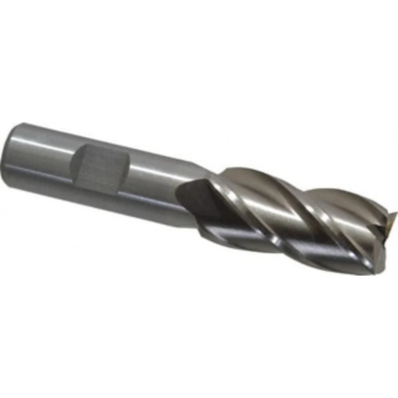 Value Collection 3/4, 1-5/8 LOC, 5/8 Shank Diam, 3-3/4 OAL, 4 Flute, High Speed Steel Square End Mill Single End, Unc...