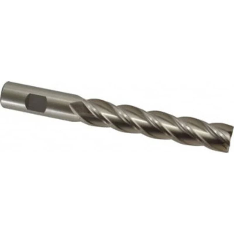 Value Collection 3/4, 4 LOC, 3/4 Shank Diam, 6-1/4 OAL, 4 Flute, High Speed Steel Square End Mill Single End, Uncoate...