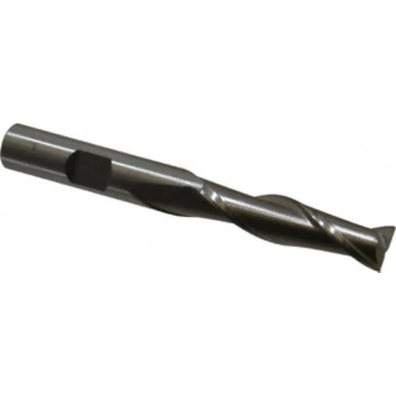 Value Collection 3/8, 1-1/2 LOC, 3/8 Shank Diam, 3-1/4 OAL, 2 Flute, High Speed Steel Square End Mill Single End, Unc...