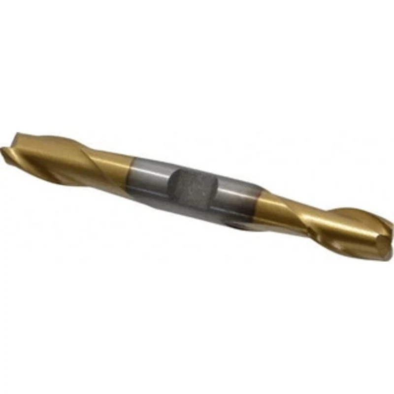 Value Collection 3/8, 9/16 LOC, 3/8 Shank Diam, 3-1/16 OAL, 2 Flute, High Speed Steel Square End Mill Double End, TiN...