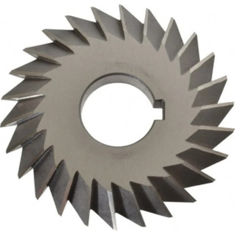 Value Collection 4 4 Cut Diam, 1/2 Cut Width, 1-1/4 Arbor, High Speed Steel Double-Angle Cutter Uncoated 328-4427 - 0...