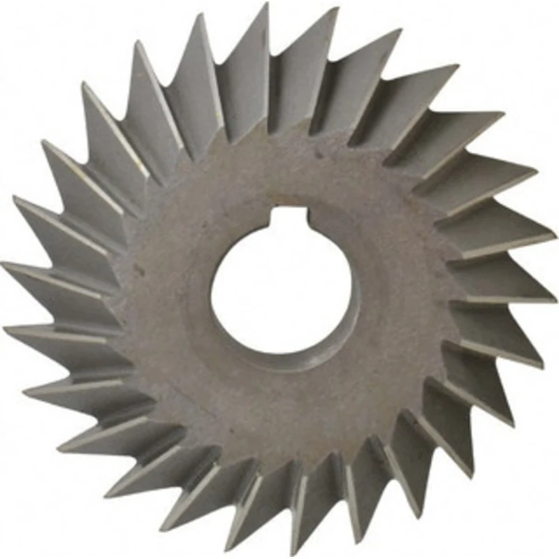 Value Collection 4 x 3/4 45 High Speed Steel Single-Angle Cutter Oxide Finish, Right Hand Cut, 1 Arbor Hole Diam, Arb...