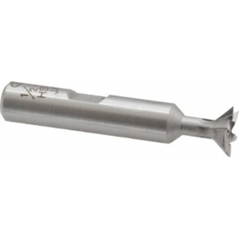 Value Collection 45 1/2 Cut Diam, 1/4 Cut Width, Cobalt Dovetail Cutter 3/8 Shank Diam, 1-7/8 Shank Length, 2-1/8 OAL...