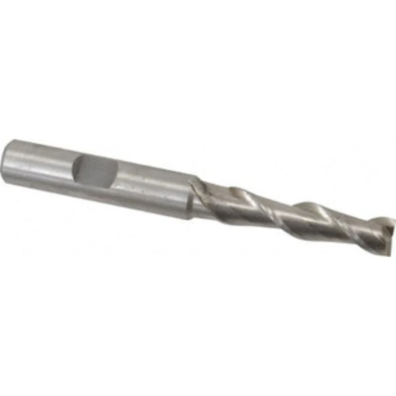 Value Collection 5/16, 1-3/8 LOC, 3/8 Shank Diam, 3-1/8 OAL, 2 Flute, High Speed Steel Square End Mill Single End, Un...