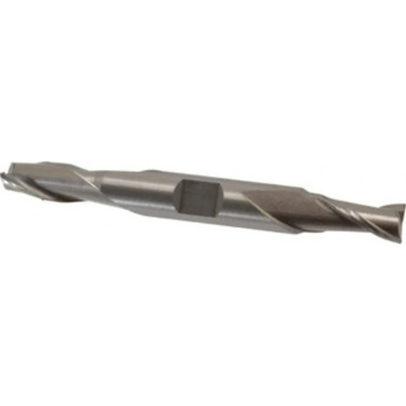 Value Collection 5/16, 9/16 LOC, 3/8 Shank Diam, 3-1/8 OAL, 2 Flute, Cobalt Square End Mill Double End, Uncoated, Spi...