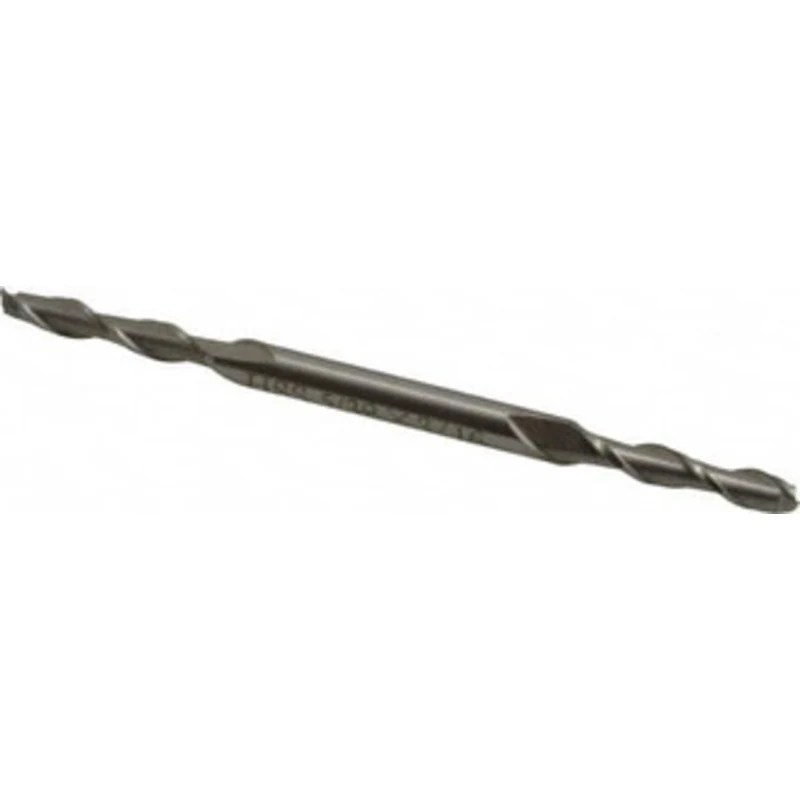 Value Collection 5/32, 7/8 LOC, 3/16 Shank Diam, 3-1/4 OAL, 2 Flute, High Speed Steel Square End Mill Double End, Unc...