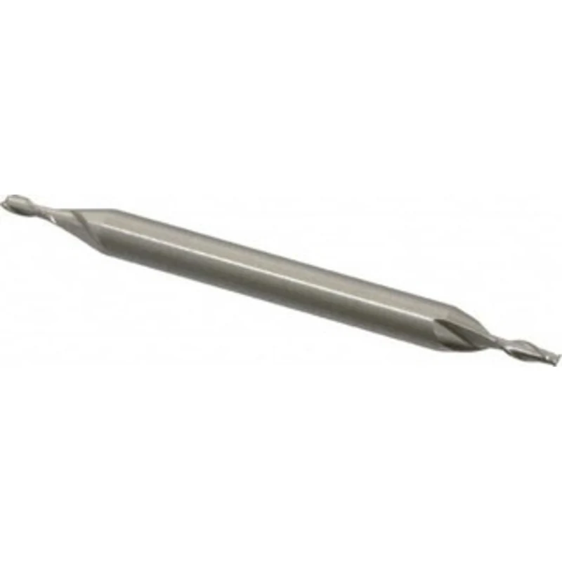 Value Collection 5/64, 15/64 LOC, 3/16 Shank Diam, 2-1/4 OAL, 2 Flute, Cobalt Square End Mill Double End, Uncoated, S...