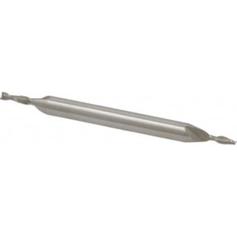 Value Collection 5/64, 15/64 LOC, 3/16 Shank Diam, 2-1/4 OAL, 2 Flute, High Speed Steel Square End Mill Double End, U...