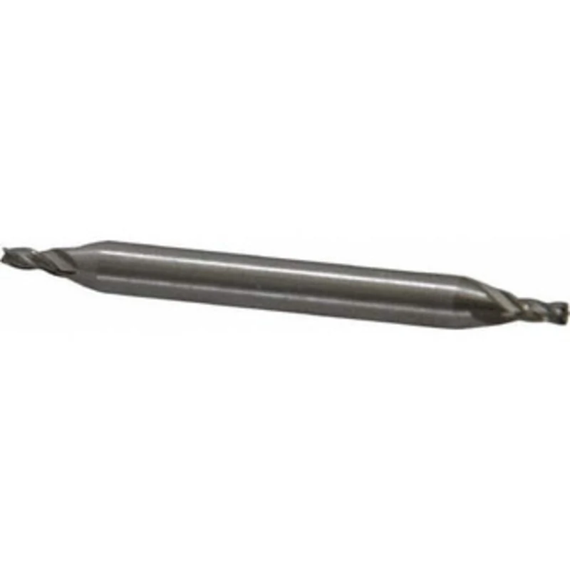 Value Collection 5/64, 5/32 LOC, 3/16 Shank Diam, 2 OAL, 4 Flute, High Speed Steel Square End Mill Double End, Uncoat...