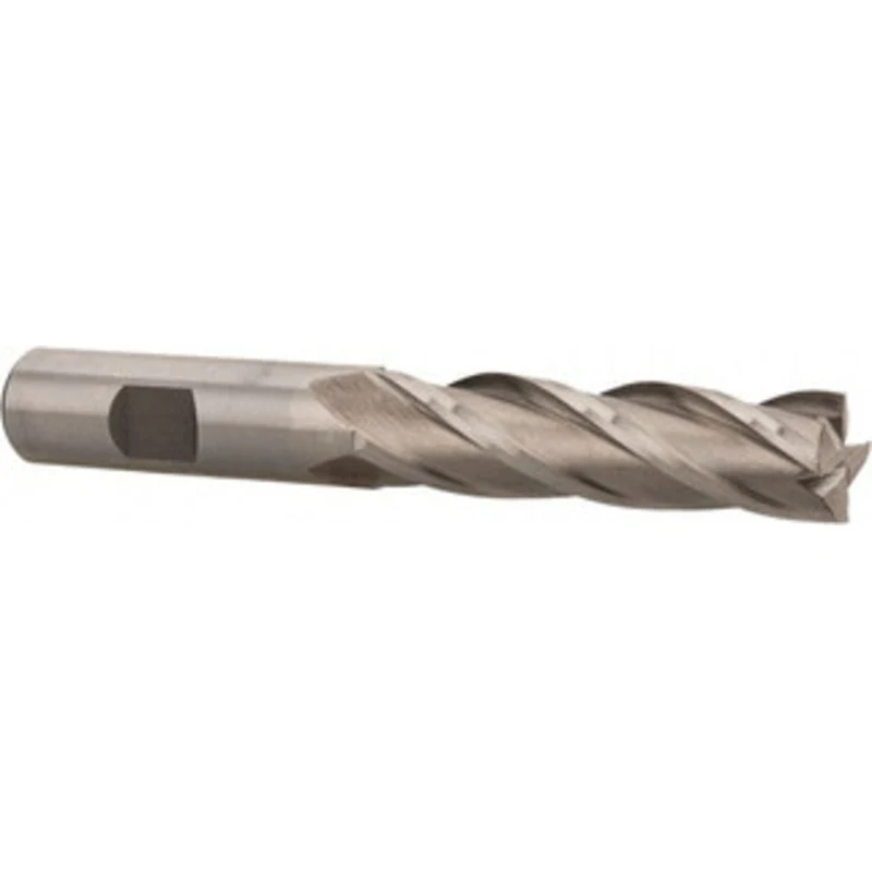 Value Collection 5/8, 2-1/2 LOC, 5/8 Shank Diam, 4-5/8 OAL, 4 Flute, Cobalt Square End Mill Single End, Uncoated, Spi...