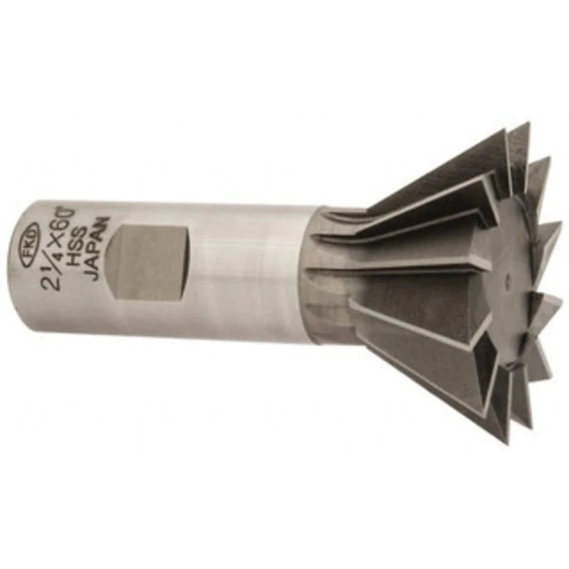 Value Collection 60 2-1/4 Cut Diam, 1-1/16 Cut Width, High Speed Steel Dovetail Cutter Uncoated, 1 Shank Diam, 3-3/4 ...