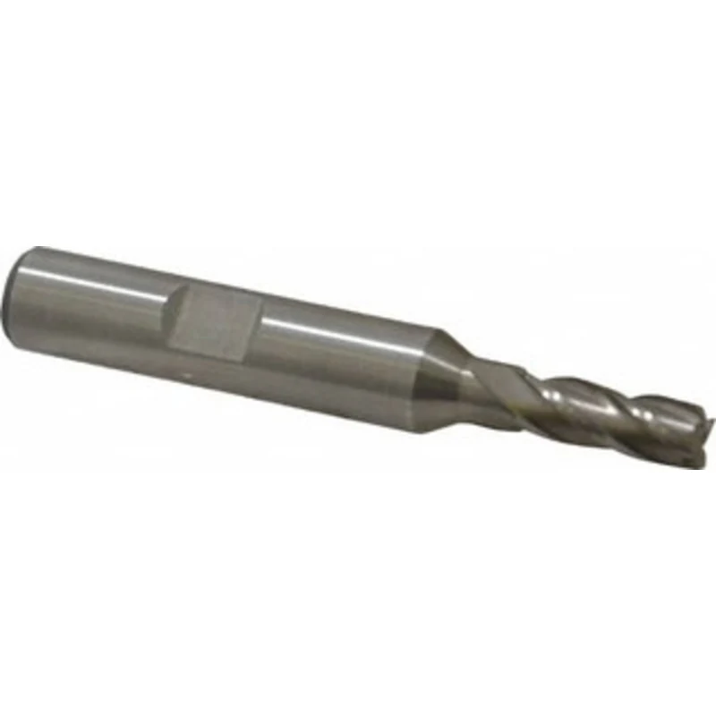 Value Collection 6mm, 5/8 LOC, 3/8 Shank Diam, 2-1/2 OAL, 4 Flute, High Speed Steel Square End Mill Single End, Uncoa...