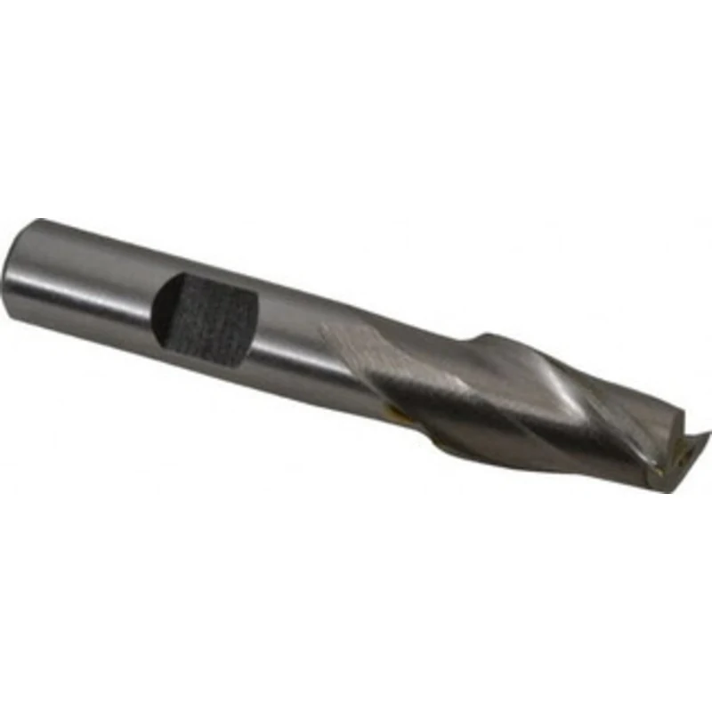 Value Collection 7/16, 13/16 LOC, 3/8 Shank Diam, 2-1/2 OAL, 2 Flute, Cobalt Square End Mill Single End, Uncoated, Sp...