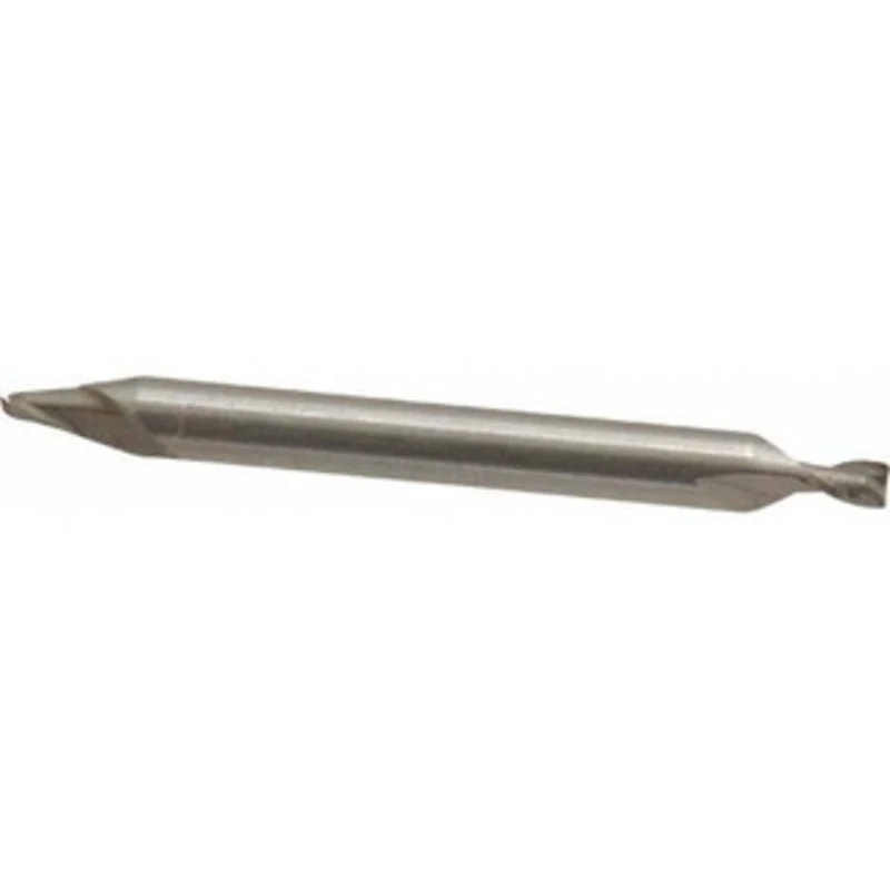 Value Collection 7/64, 5/32 LOC, 3/16 Shank Diam, 2 OAL, 2 Flute, Cobalt Square End Mill Double End, Uncoated, Spiral...