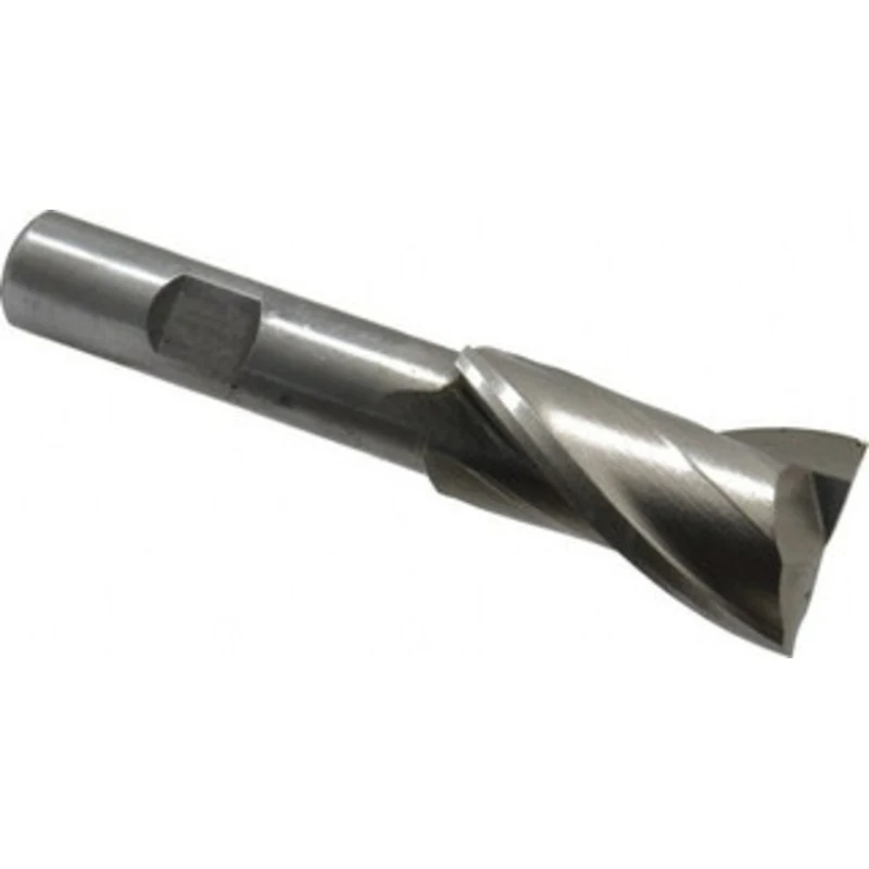 Value Collection 7/8, 1-1/2 LOC, 1/2 Shank Diam, 3-1/2 OAL, 2 Flute, High Speed Steel Square End Mill Single End, Unc...