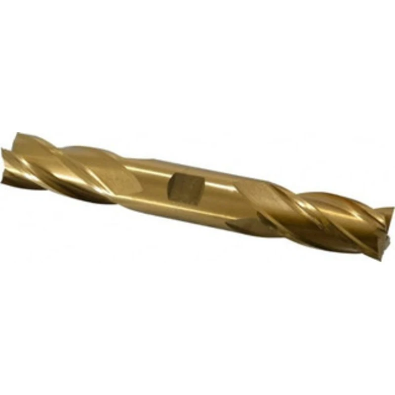Value Collection 7/8, 1-7/8 LOC, 7/8 Shank Diam, 6-1/8 OAL, 4 Flute, High Speed Steel Square End Mill Double End, TiN...
