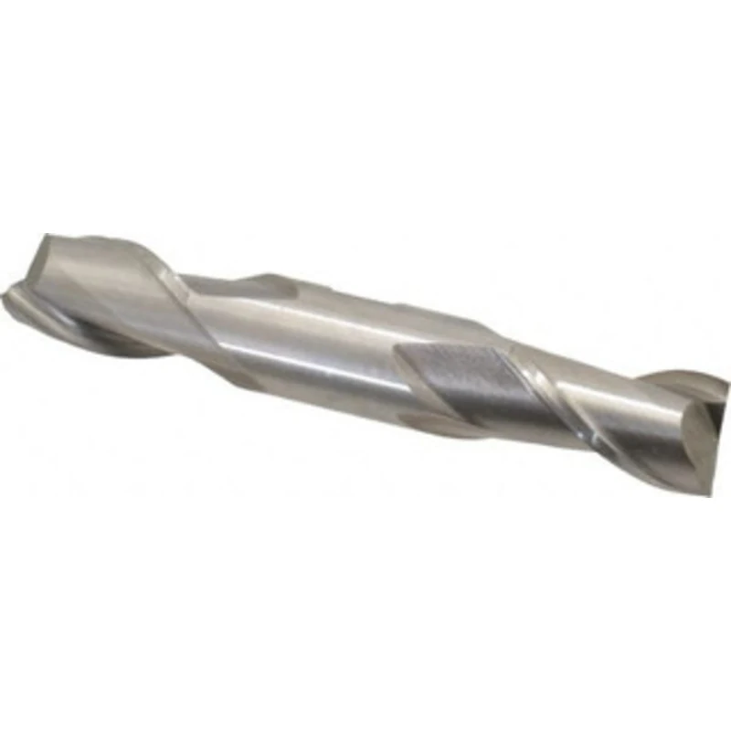 Value Collection 7/8, 1-9/16 LOC, 7/8 Shank Diam, 5-1/2 OAL, 2 Flute, Cobalt Square End Mill Double End, Uncoated, Sp...