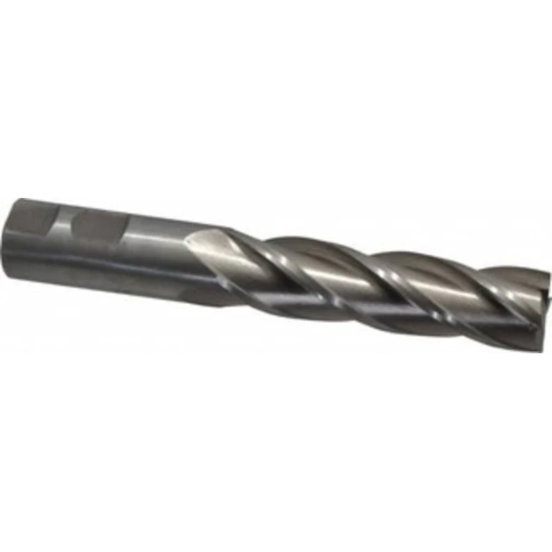 Value Collection 7/8, 3-1/2 LOC, 7/8 Shank Diam, 5-3/4 OAL, 4 Flute, High Speed Steel Square End Mill Single End, Unc...