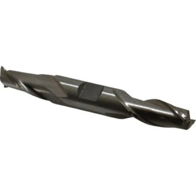 Value Collection 9/16, 1-1/8 LOC, 5/8 Shank Diam, 4-1/2 OAL, 2 Flute, High Speed Steel Square End Mill Double End, Un...