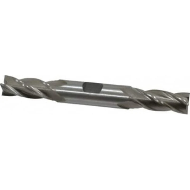 Value Collection 9/16, 1-3/8 LOC, 5/8 Shank Diam, 5 OAL, 4 Flute, Cobalt Square End Mill Double End, Uncoated, Spiral...